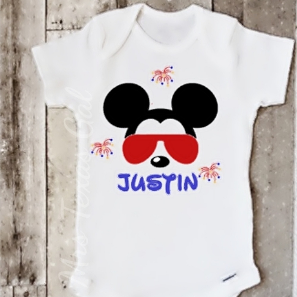 Personalized 4th of July Onesie